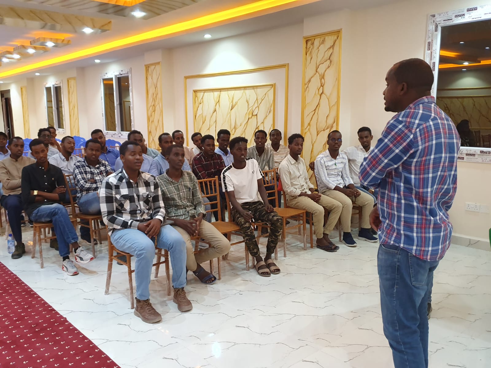 A conversation with medical students in Mogadishu